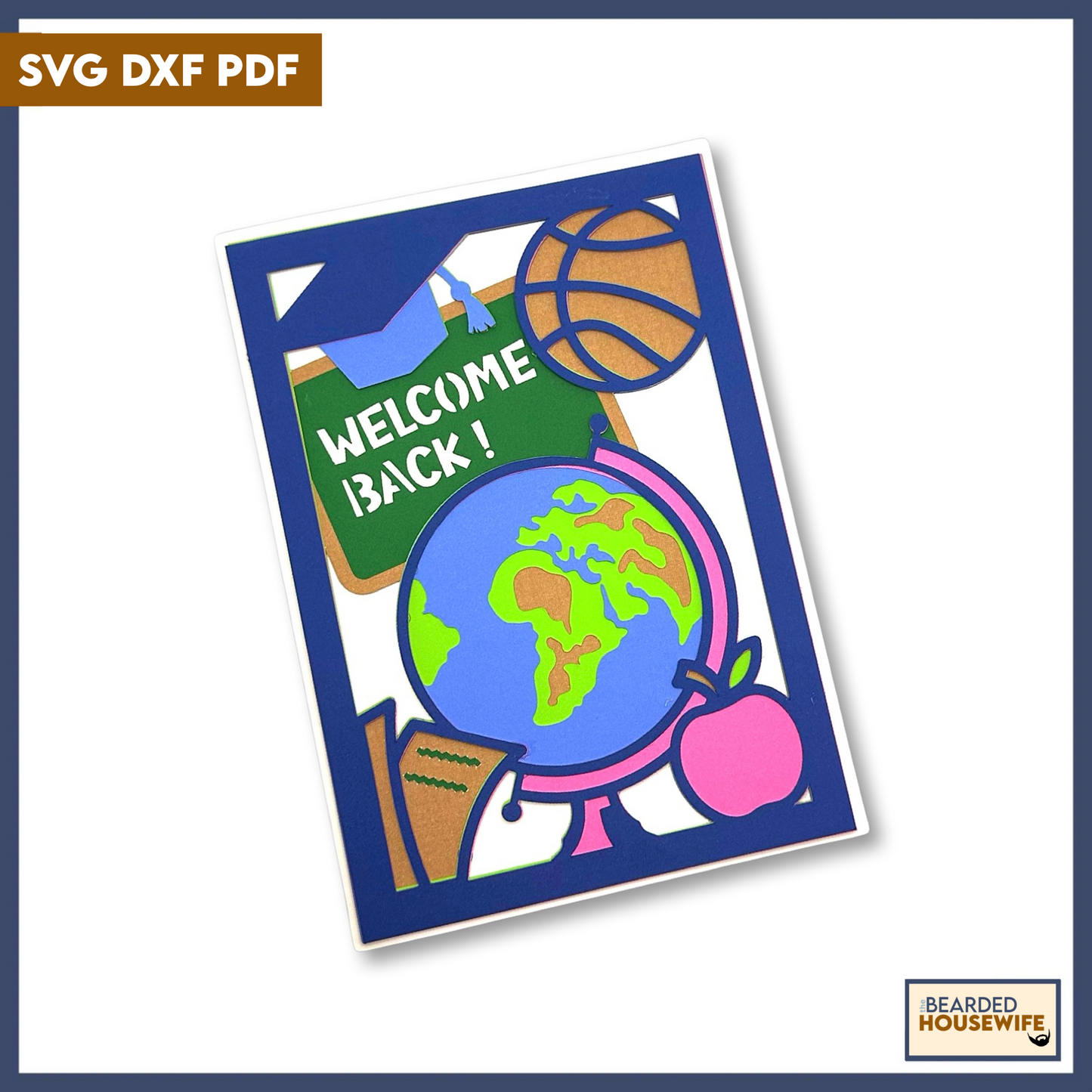welcome back layered card