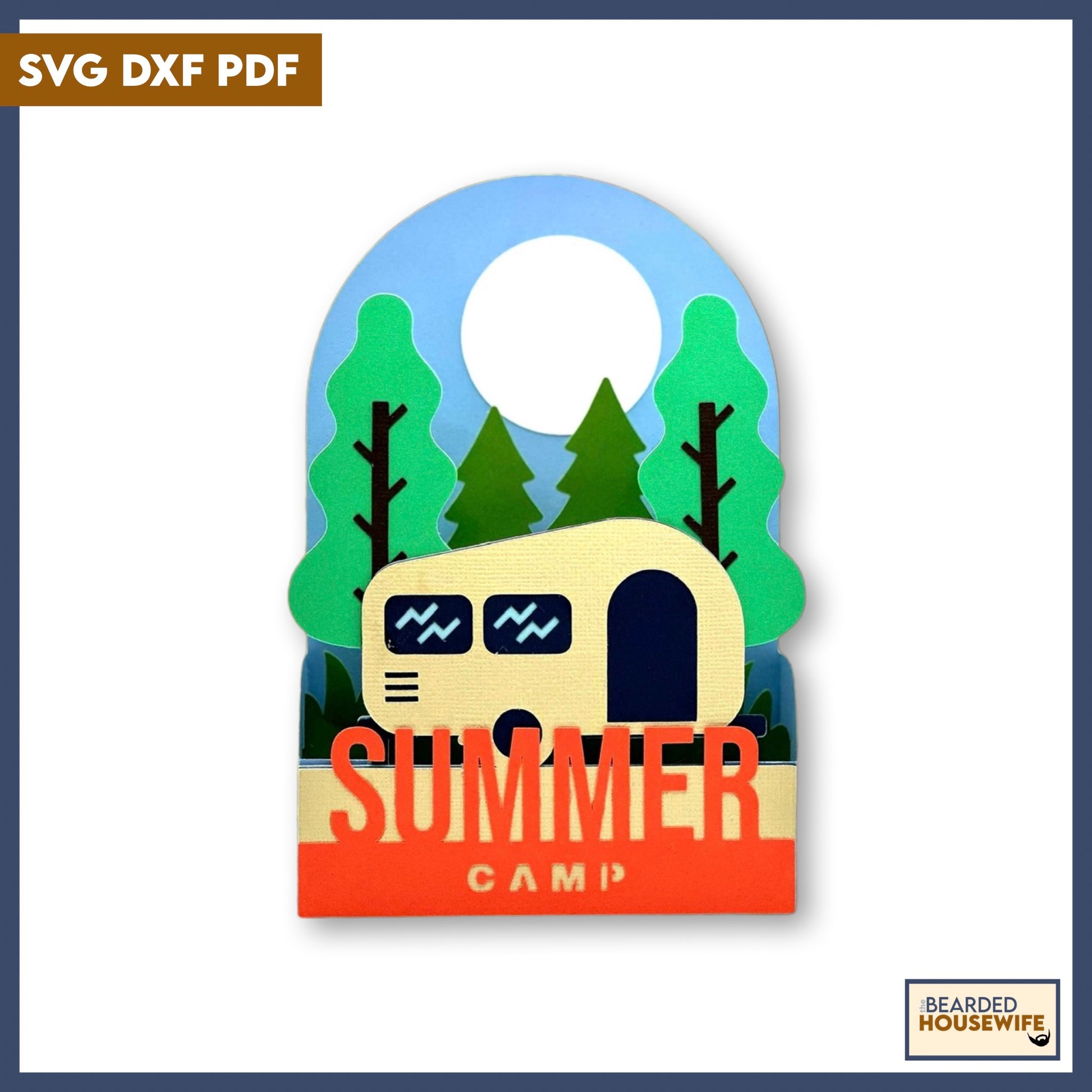 summer camper box card