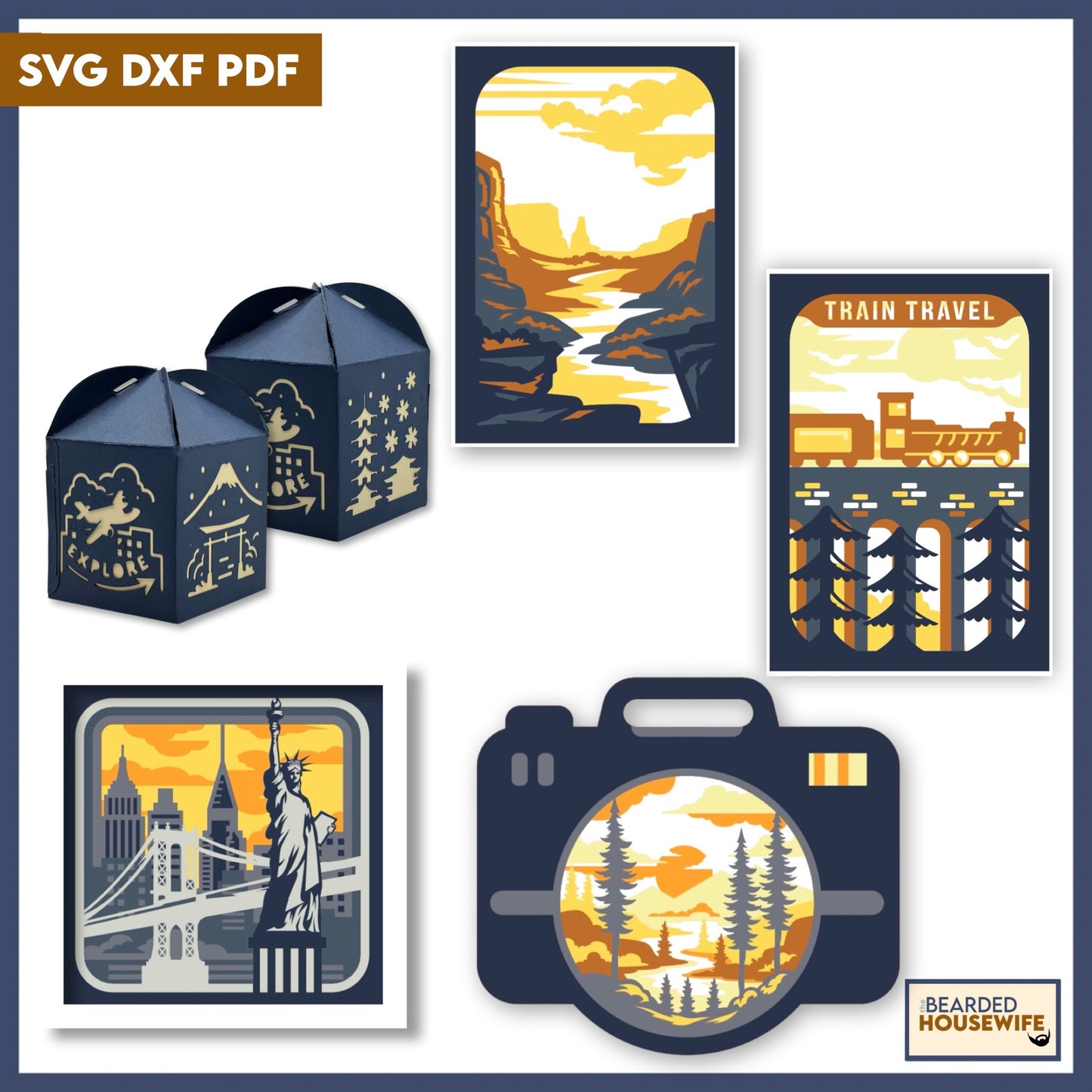 travel themed svg bundle