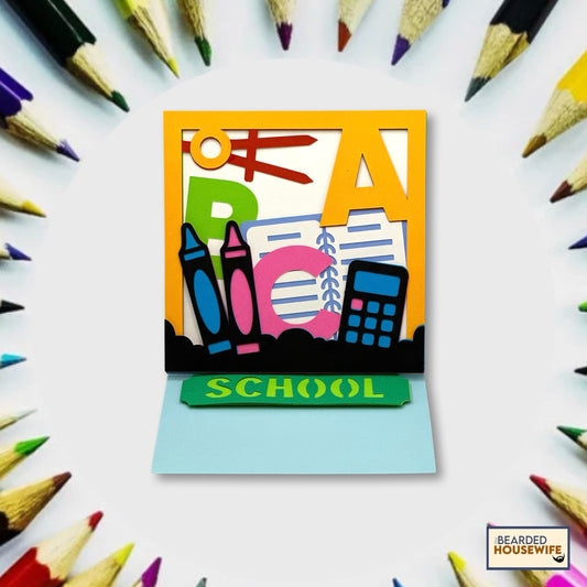 abc easel card