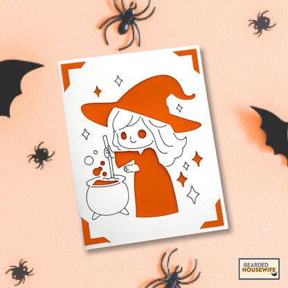 little witch insert card