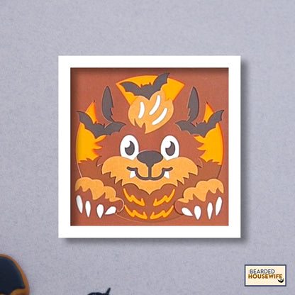 wolfie shadow box