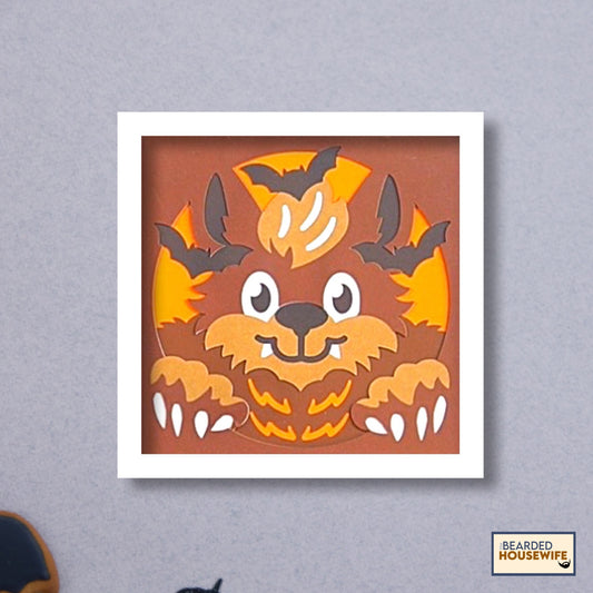wolfie shadow box