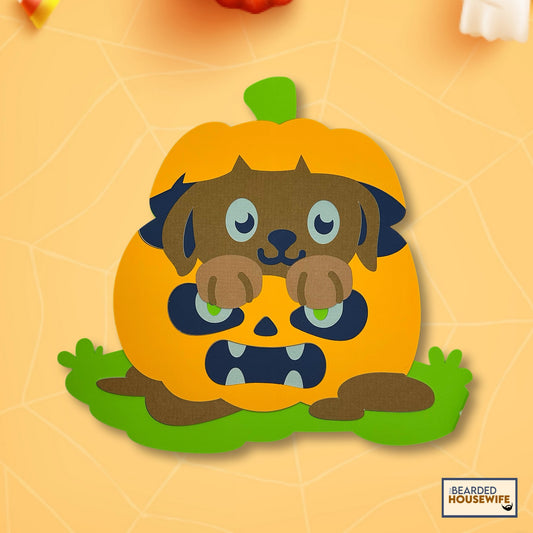pumpkin surprise layered paper craft