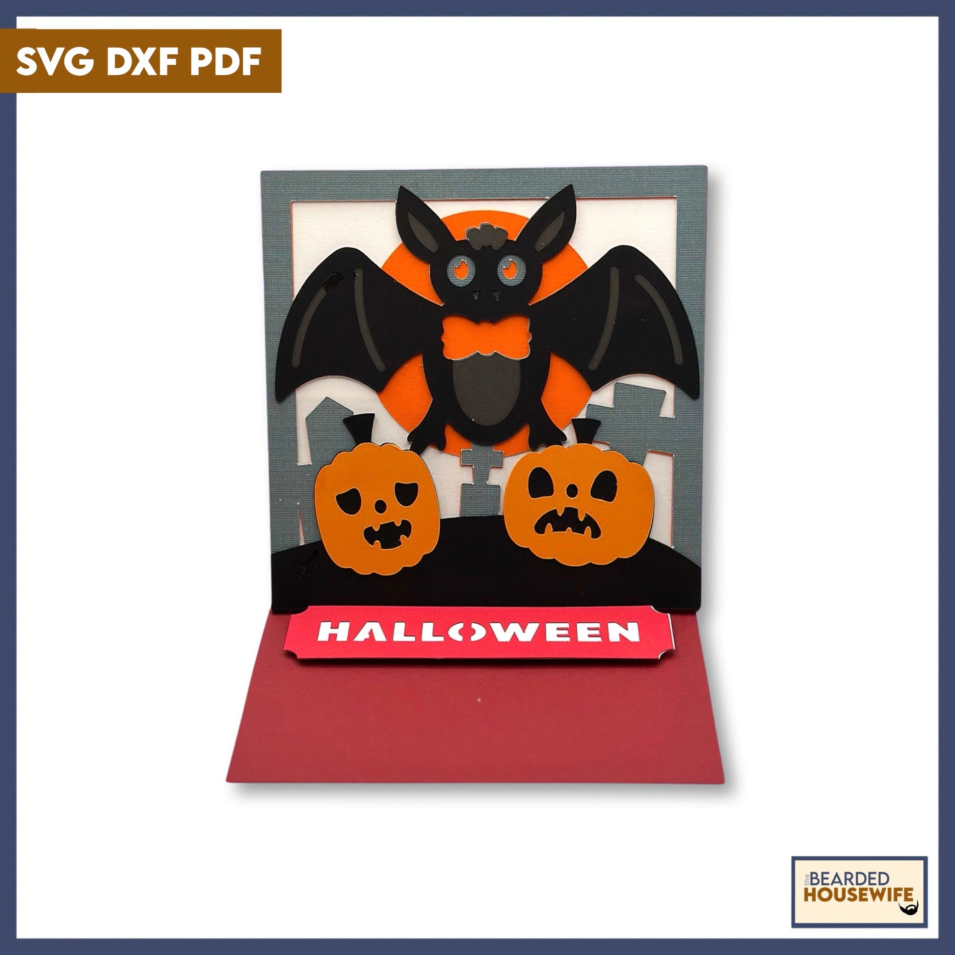 batty easel card