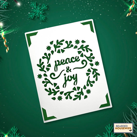 peace and joy insert card