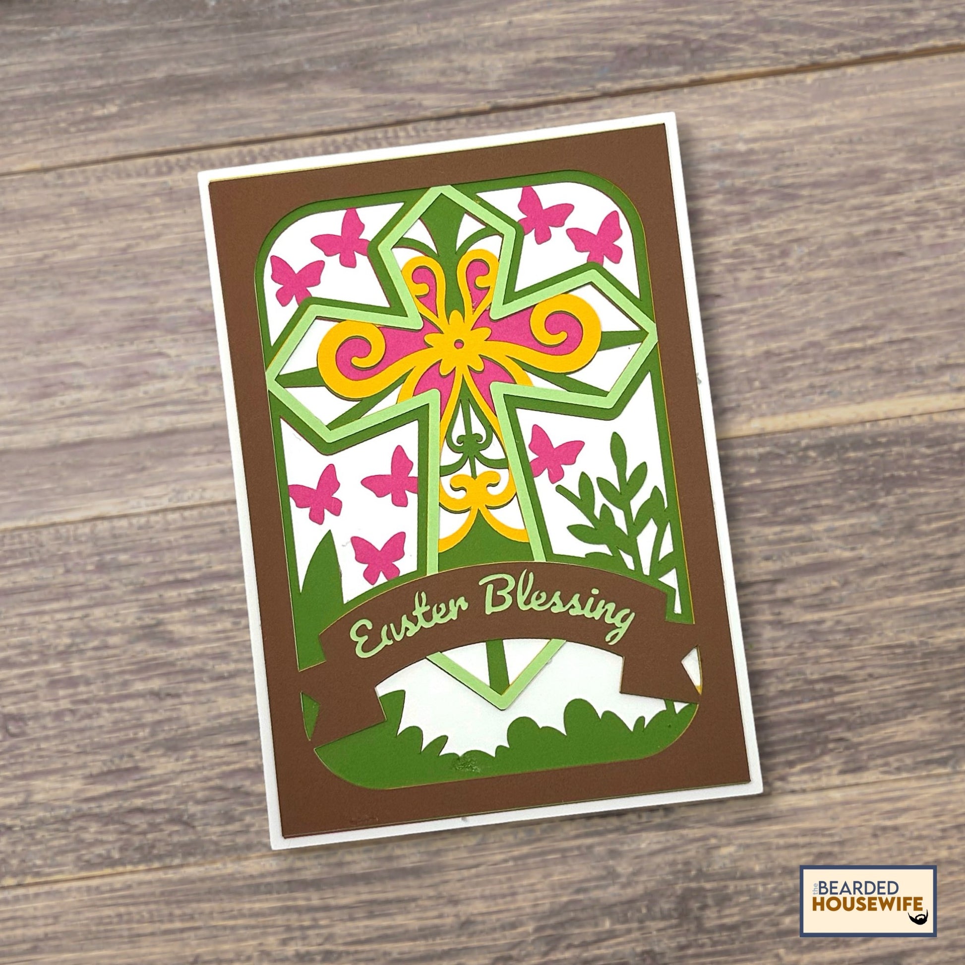 easter blessings layered card
