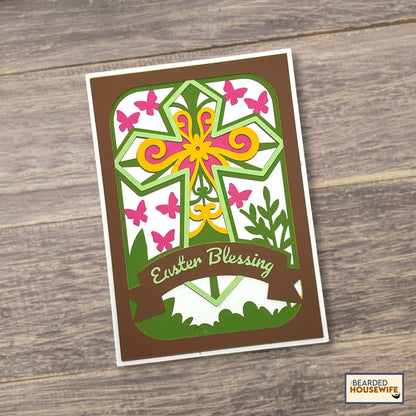 easter blessings layered card
