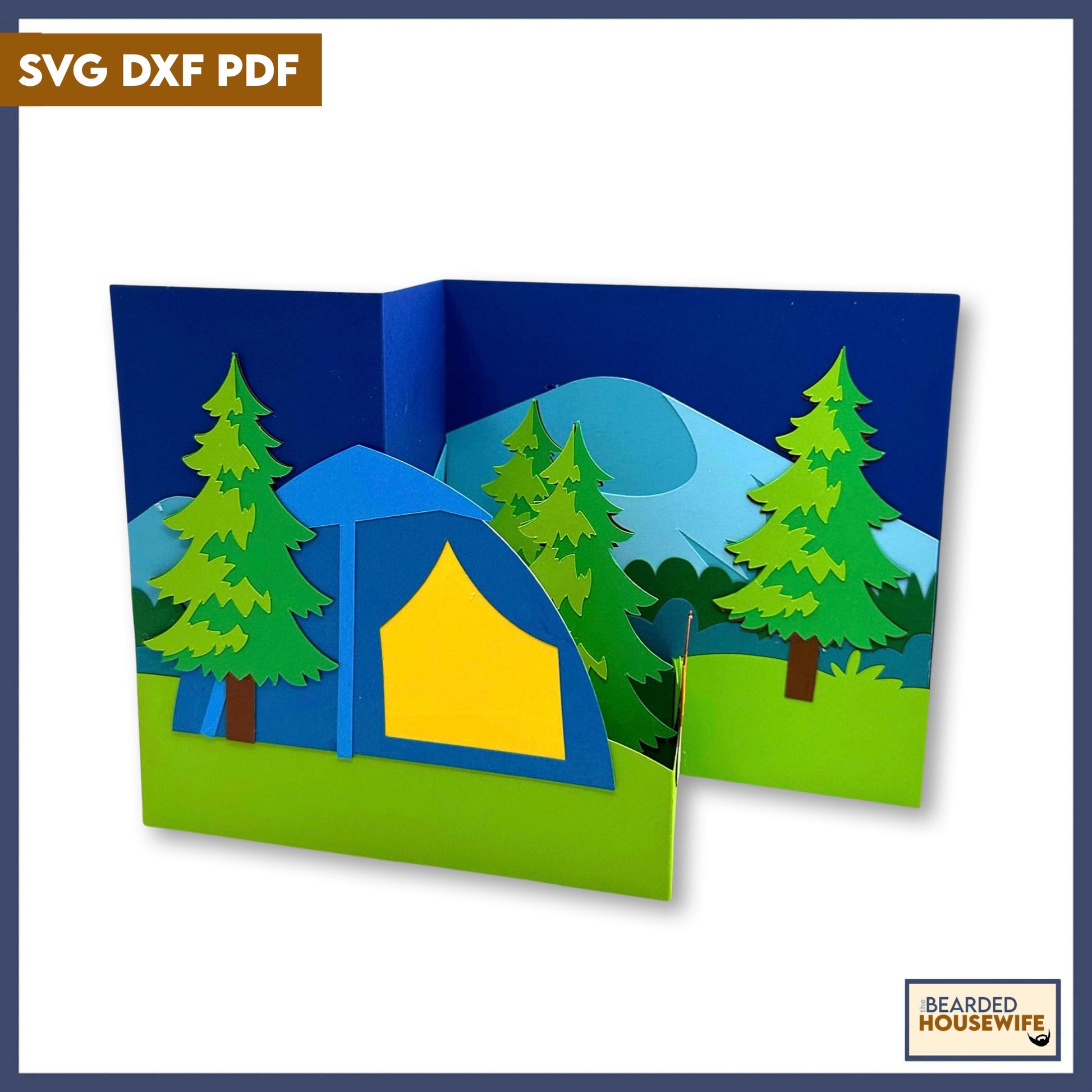 mountain camping zfold card