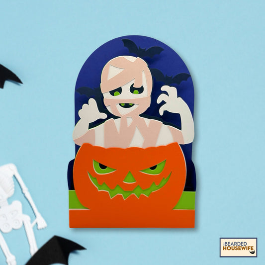 mummy box card