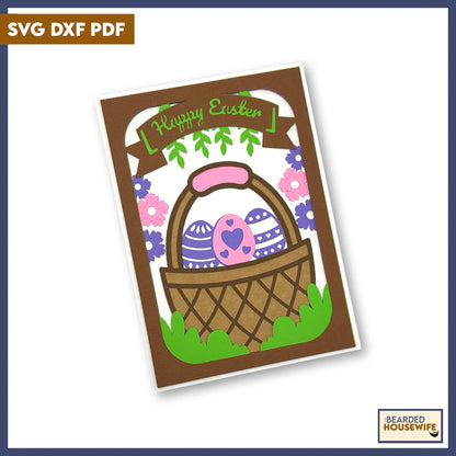 happy easter layered card