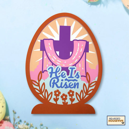 he is risen layered paper craft