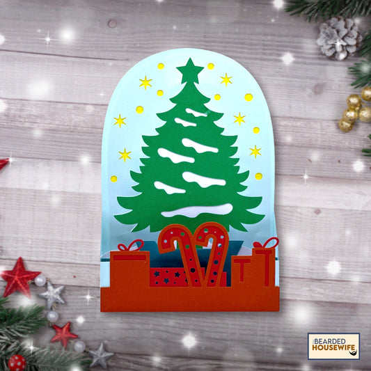 christmas tree box card