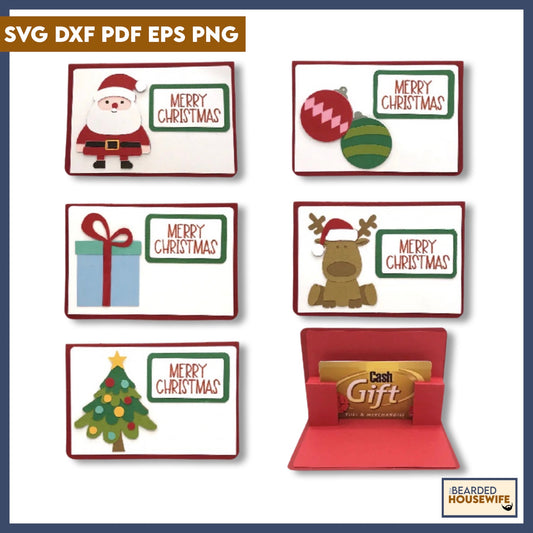 christmas gift card holder bundle