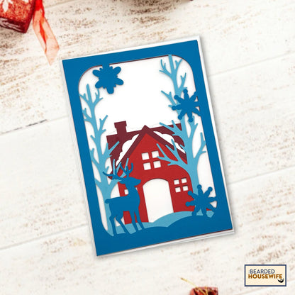 winter time layered card