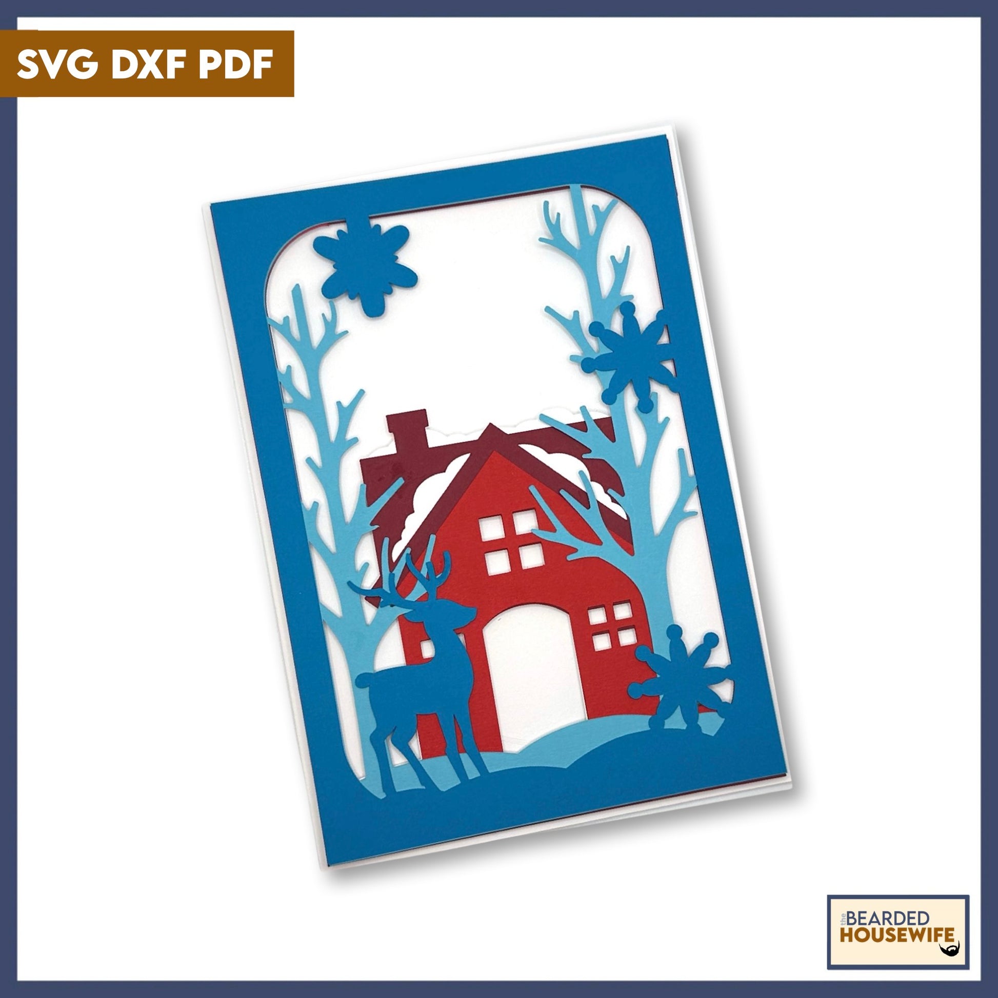 winter time layered card