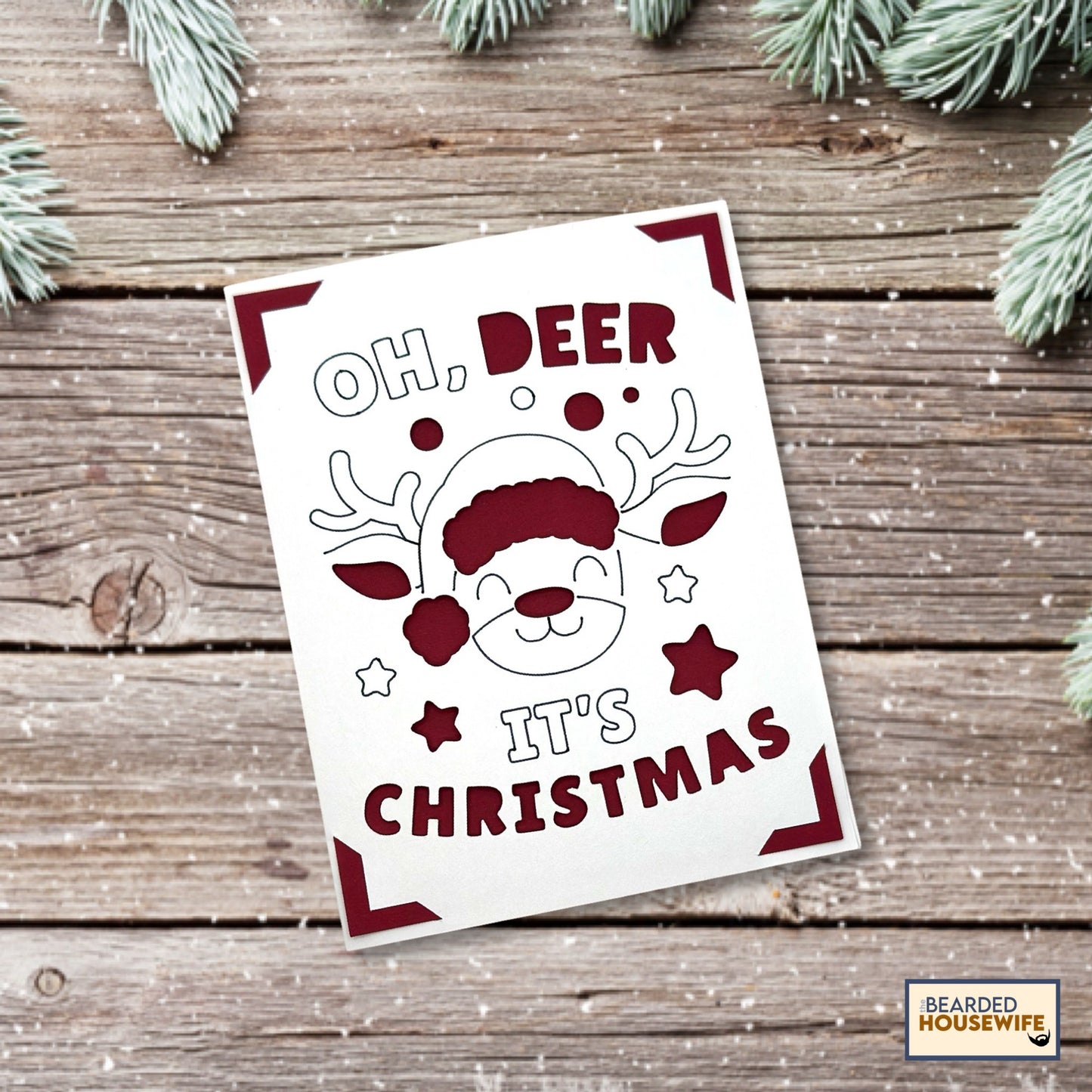 oh deer insert card