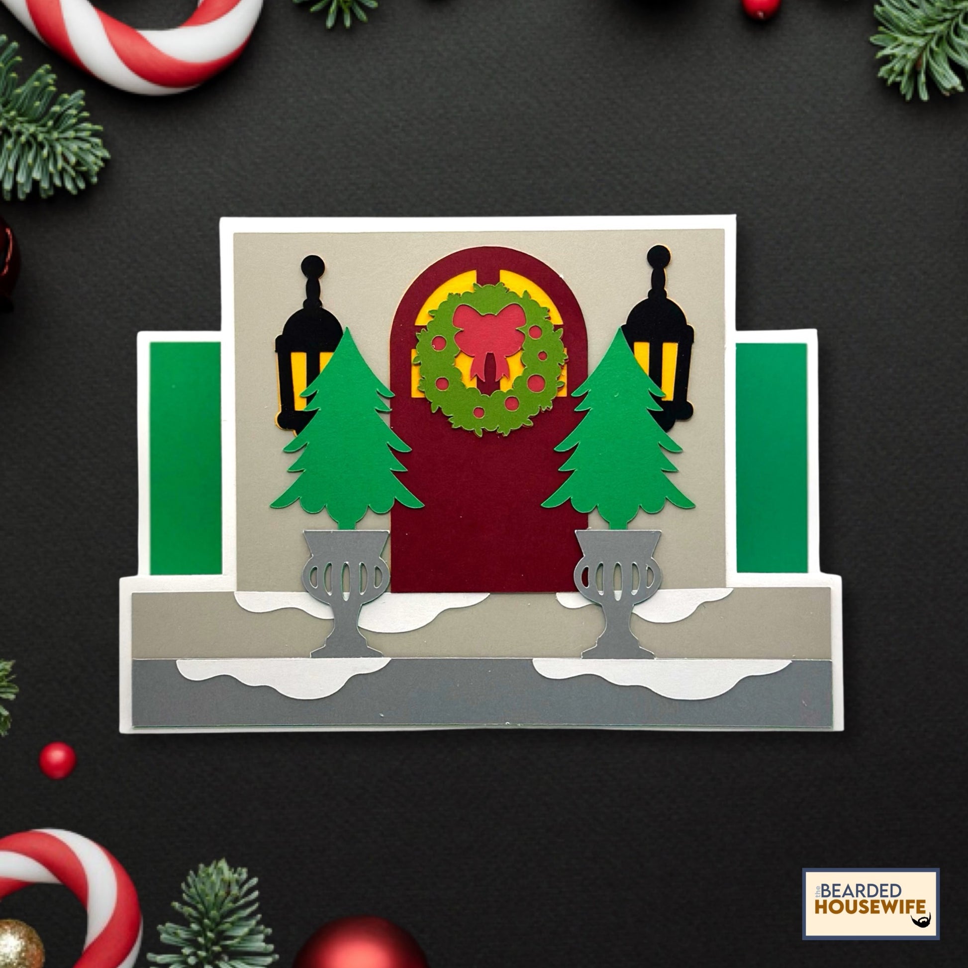 home for christmas stepper card