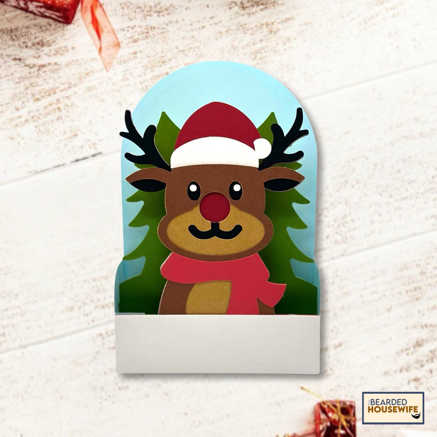 the most famous reindeer box card