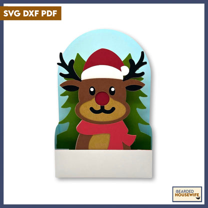 the most famous reindeer box card