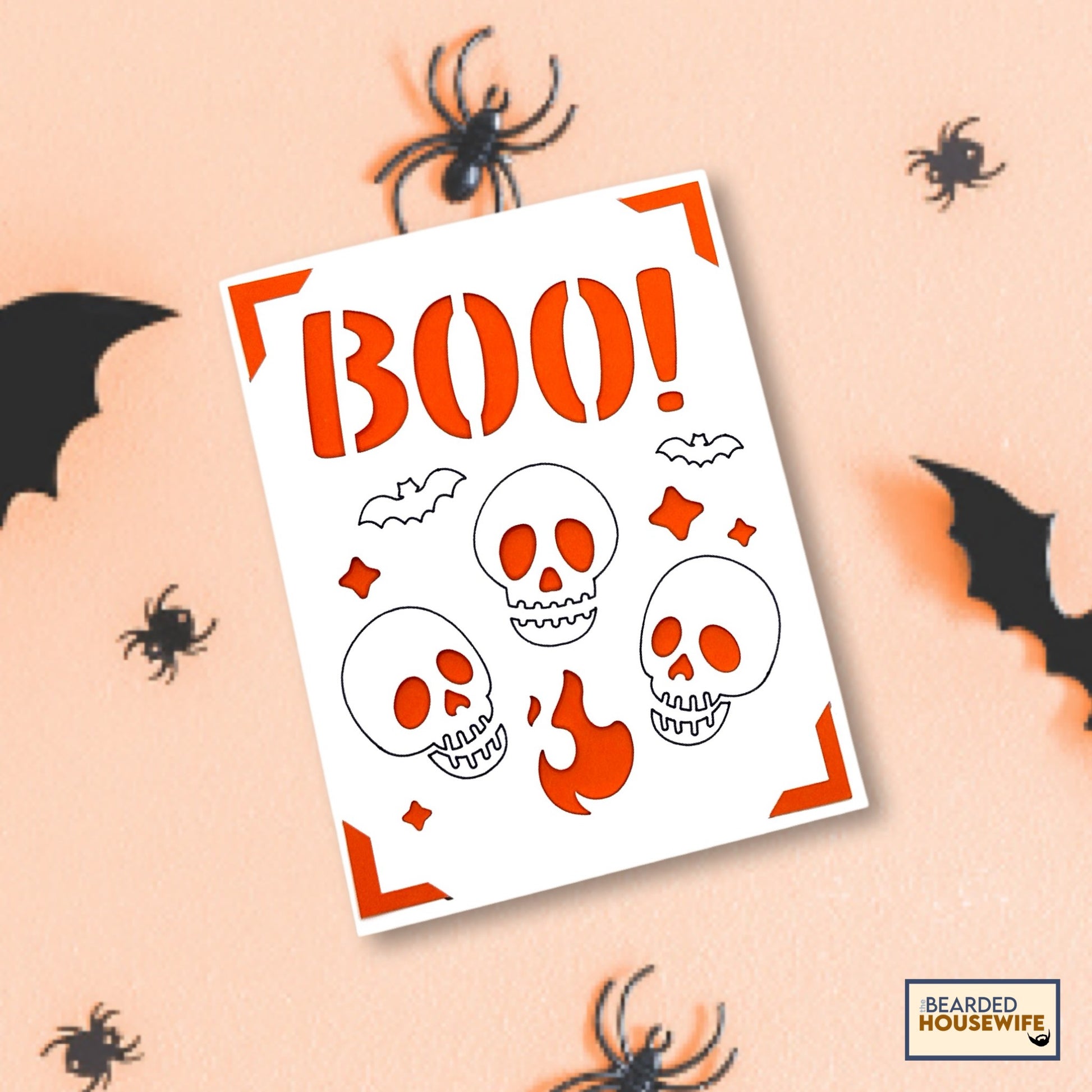 boo and bones insert card