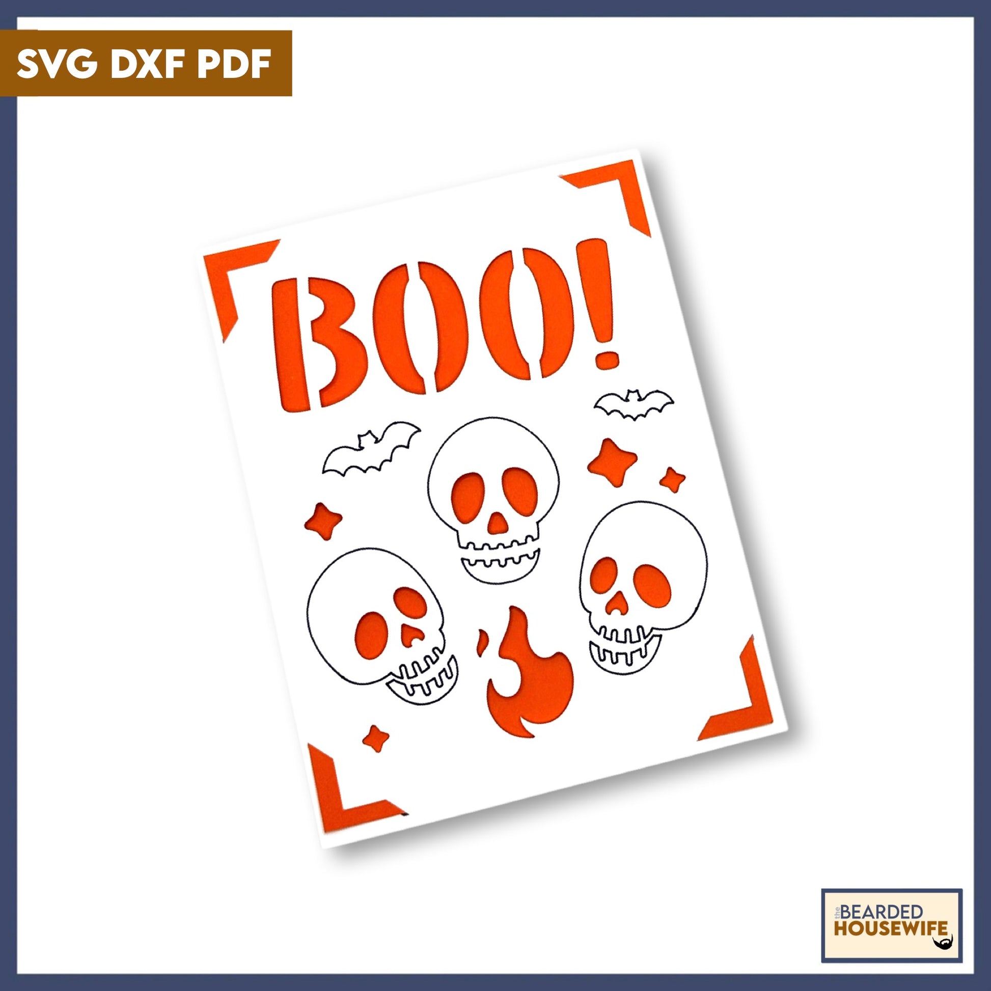 boo and bones insert card