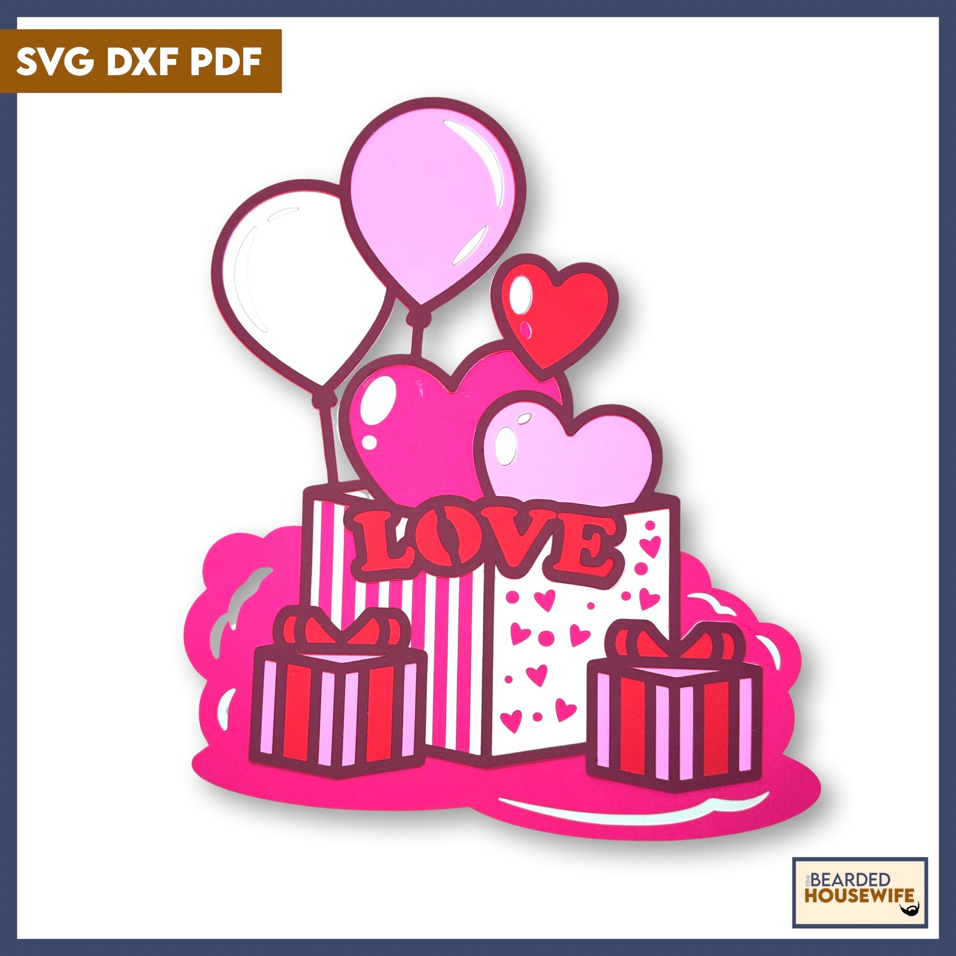 valentine gifts layered paper craft