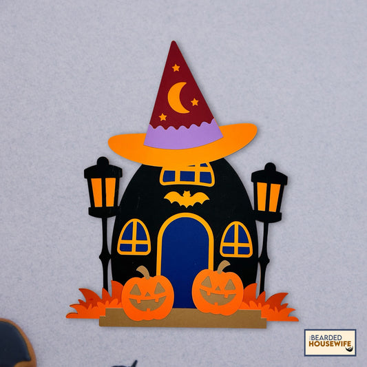 witching house layered paper craft