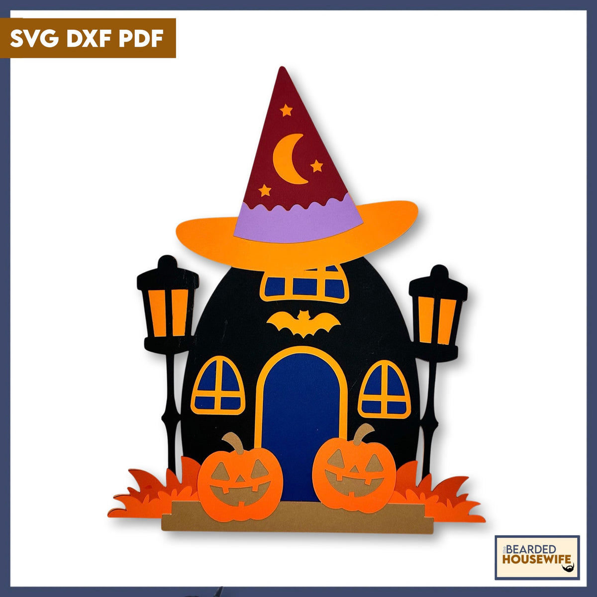 witching house layered paper craft