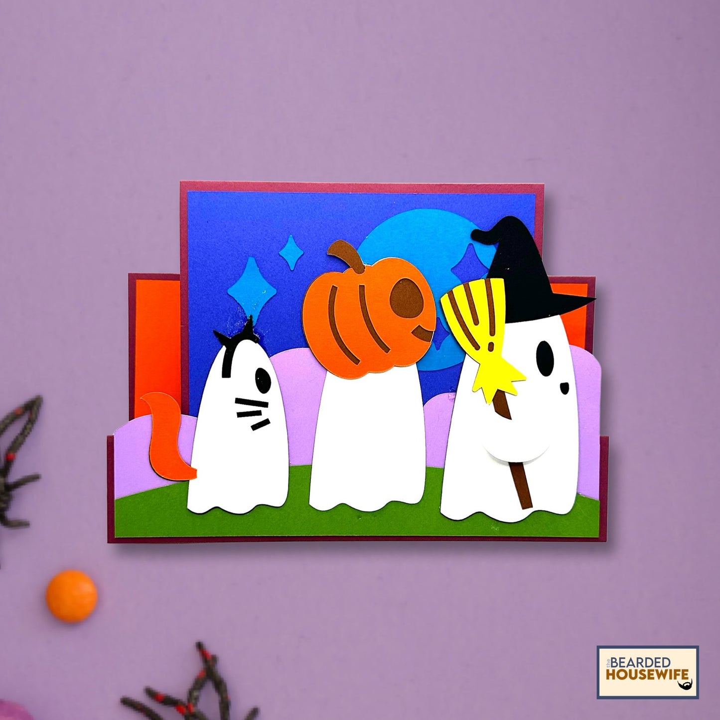 trick or treat stepper card