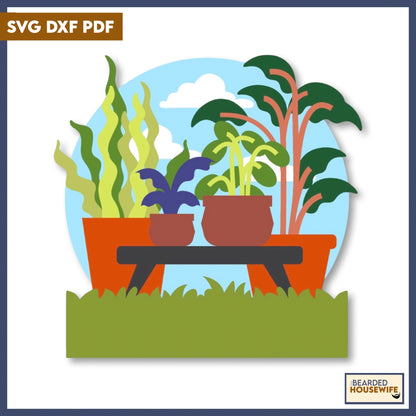 planting day layered paper craft