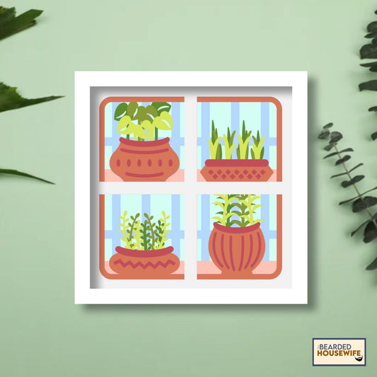 plant lovers shadow box