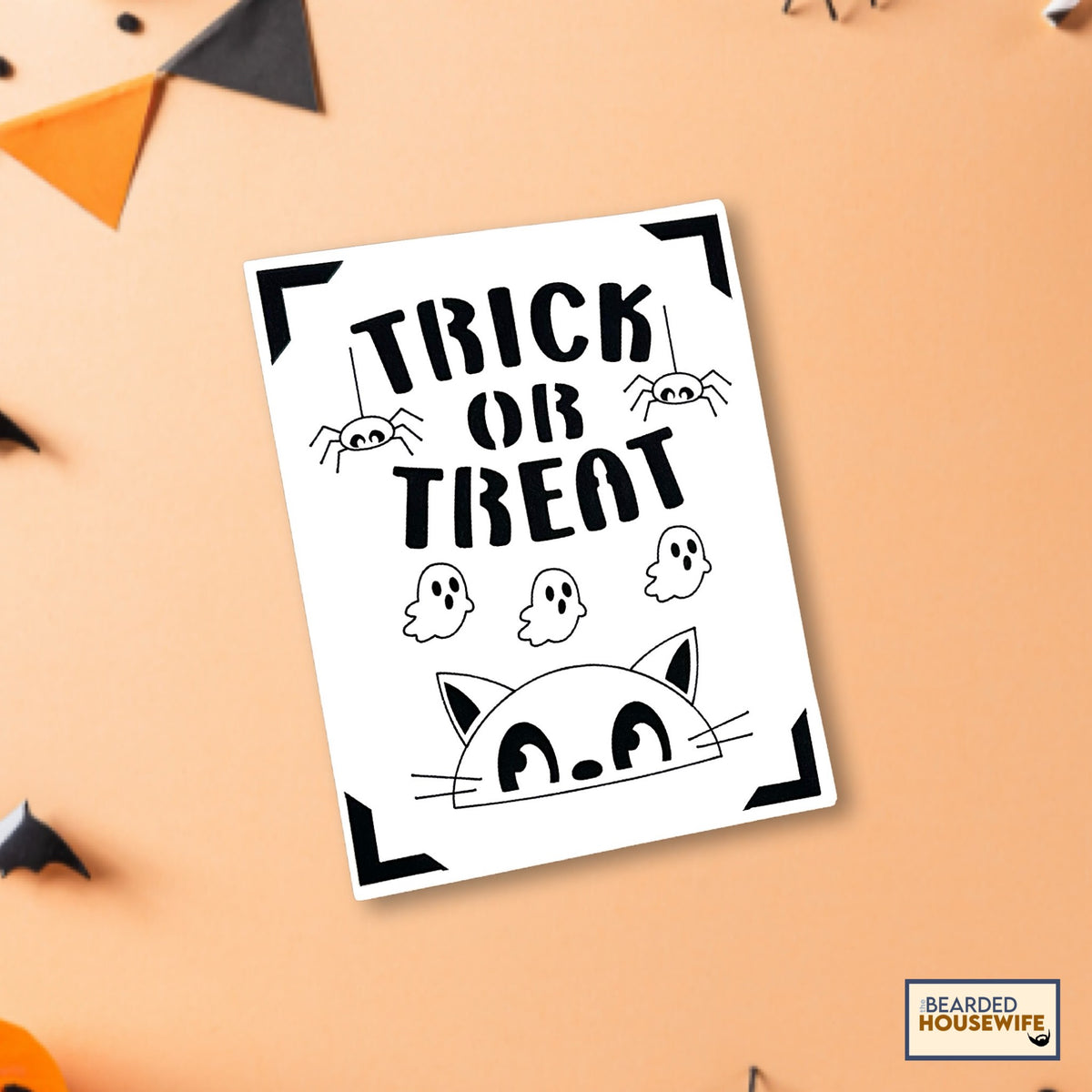 trick or treat insert card
