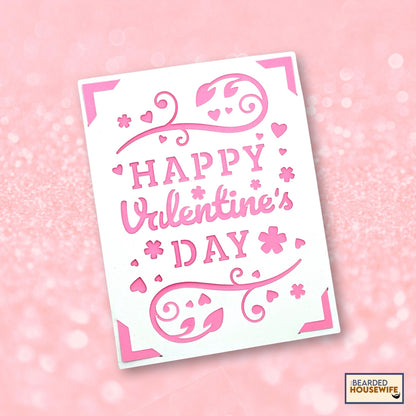 happy valentines day insert card