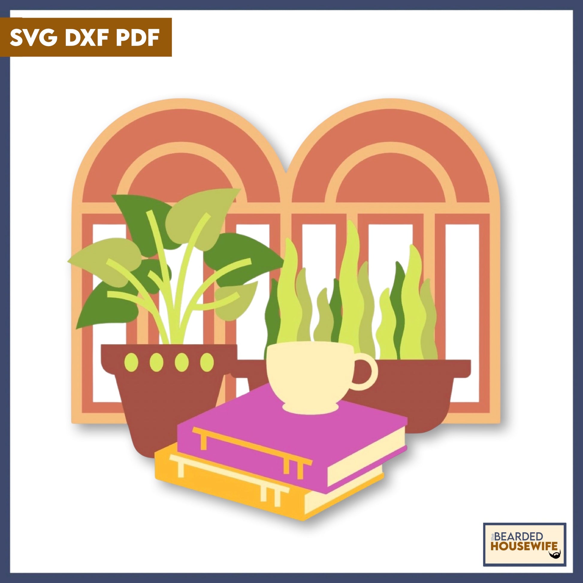 plants by the books layered paper craft