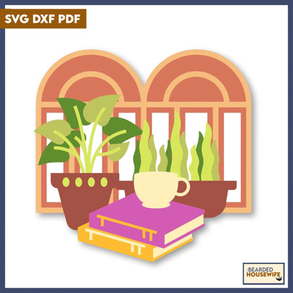 plants by the books layered paper craft