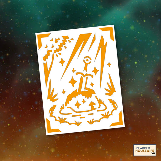 sword in the stone insert card