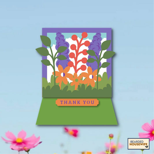 wildflowers easel card