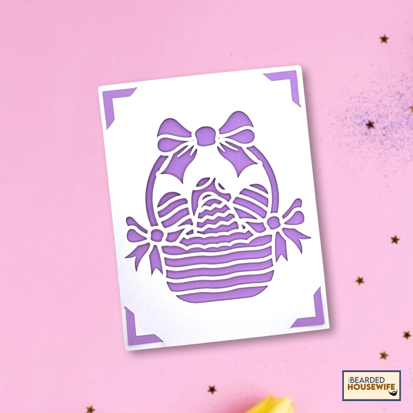 easter basket insert card