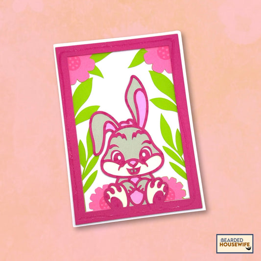 little bunny layered card