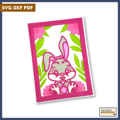 little bunny layered card