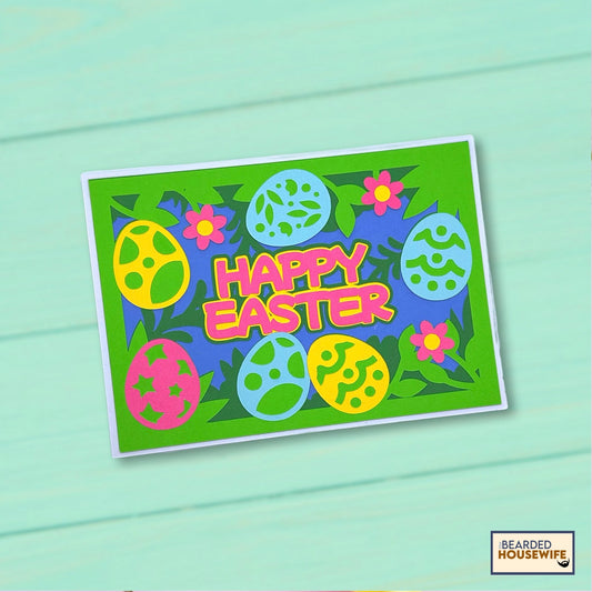 happy easter multi-layered card