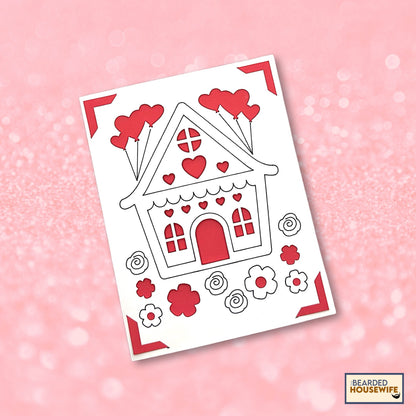 house of love insert card