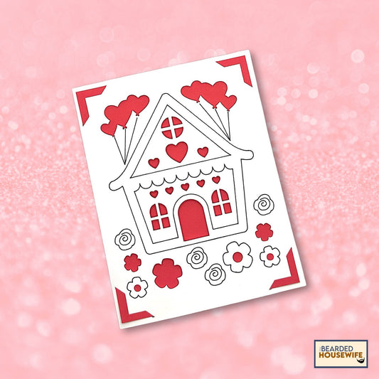 house of love insert card