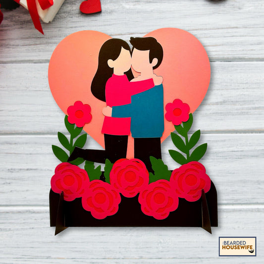 warm embrace layered paper craft