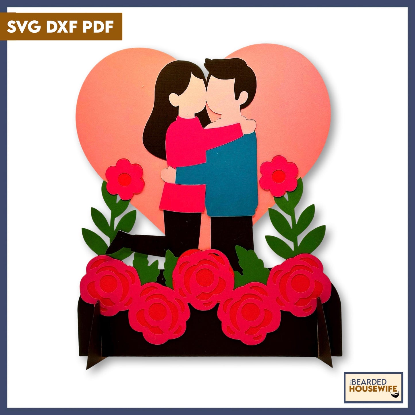 warm embrace layered paper craft