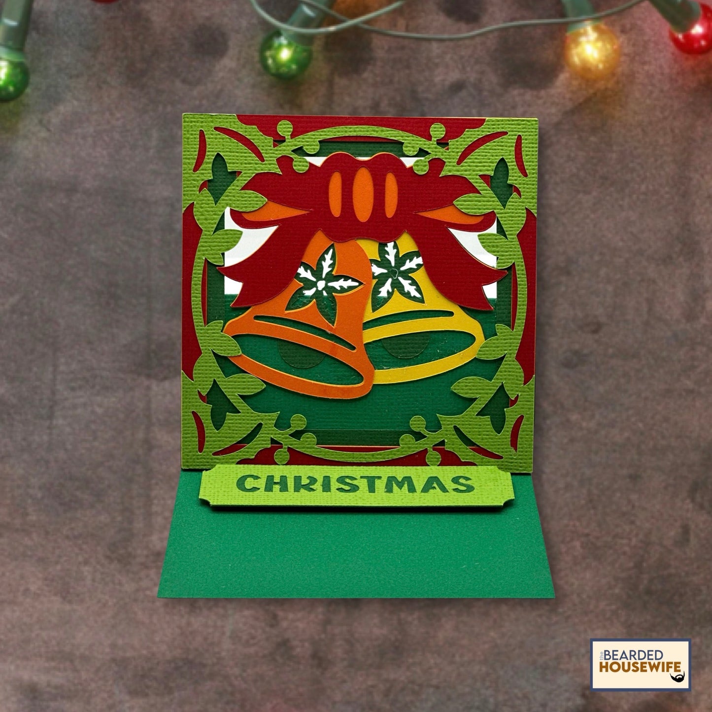 christmas bells easel card