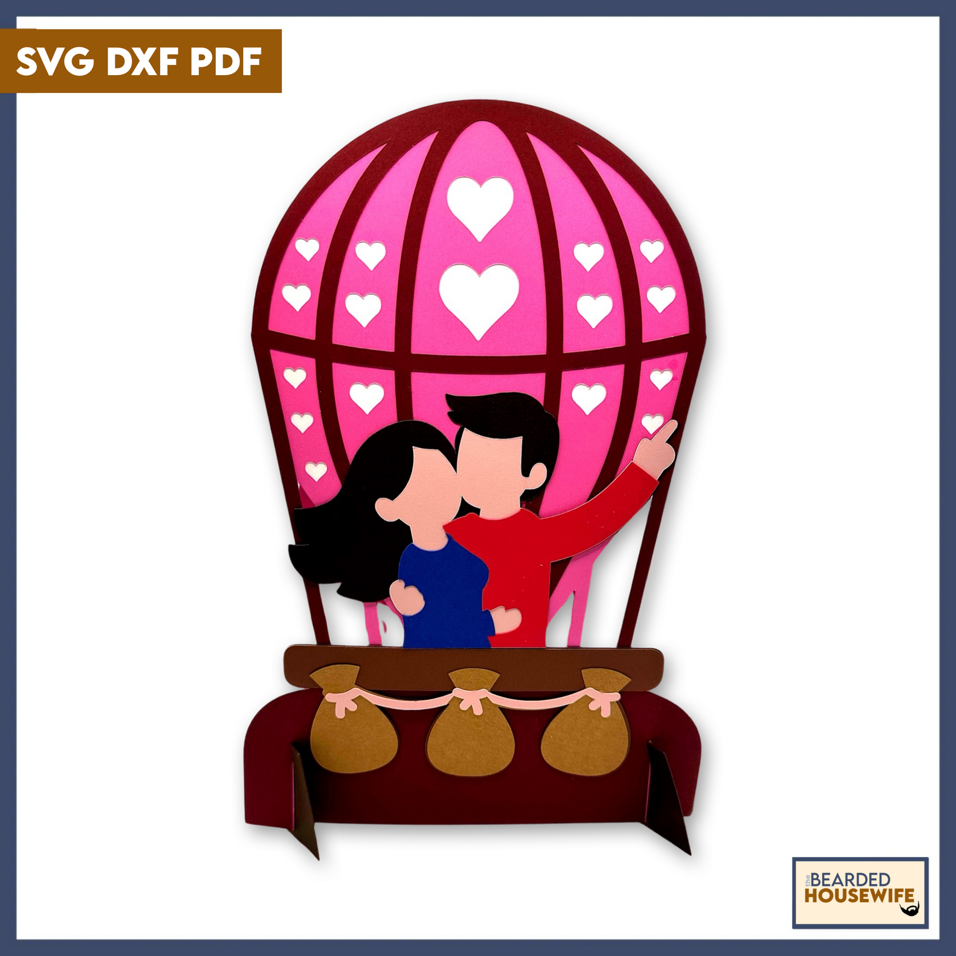 in the air layered paper craft