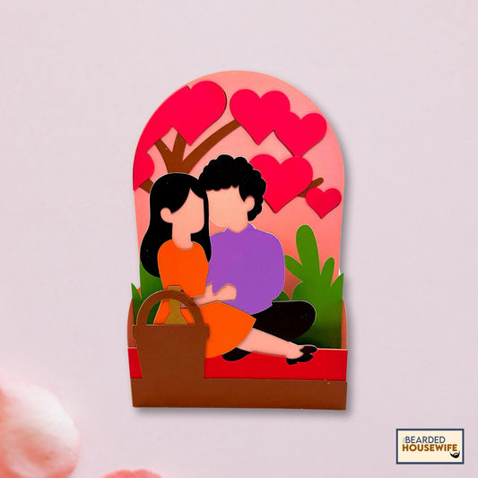 romantic picnic box card