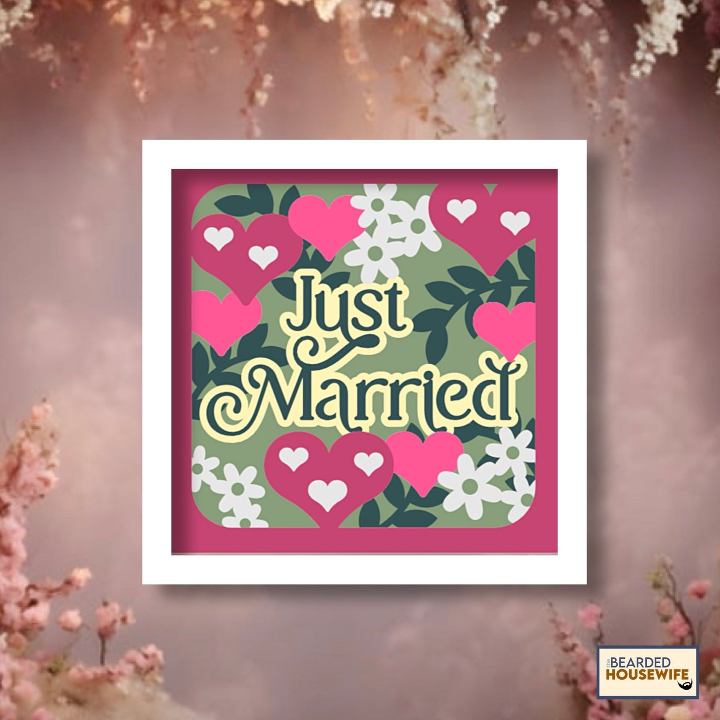 just married shadow box